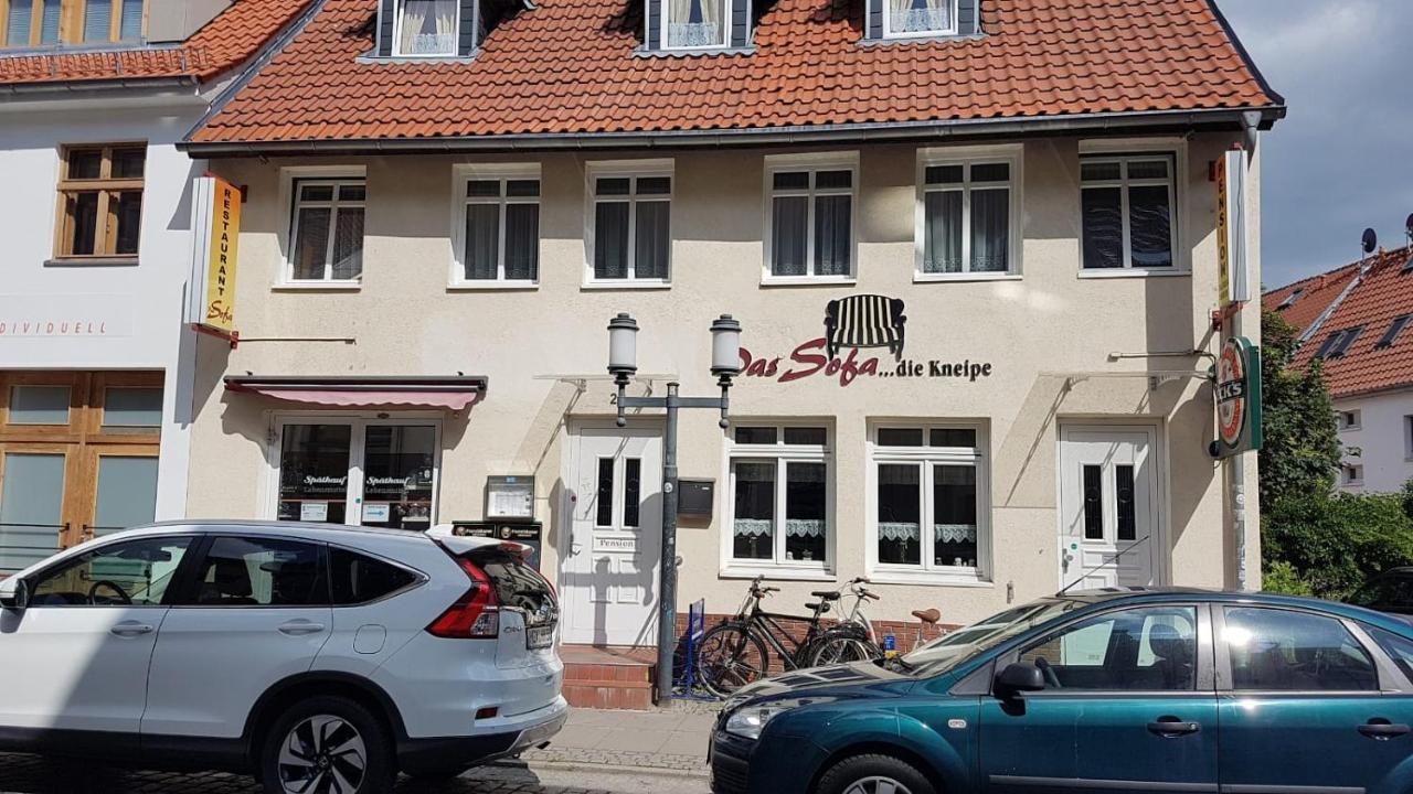 Das Sofa Restaurant-Hotel-Spaetkauf グライフスヴァルト エクステリア 写真